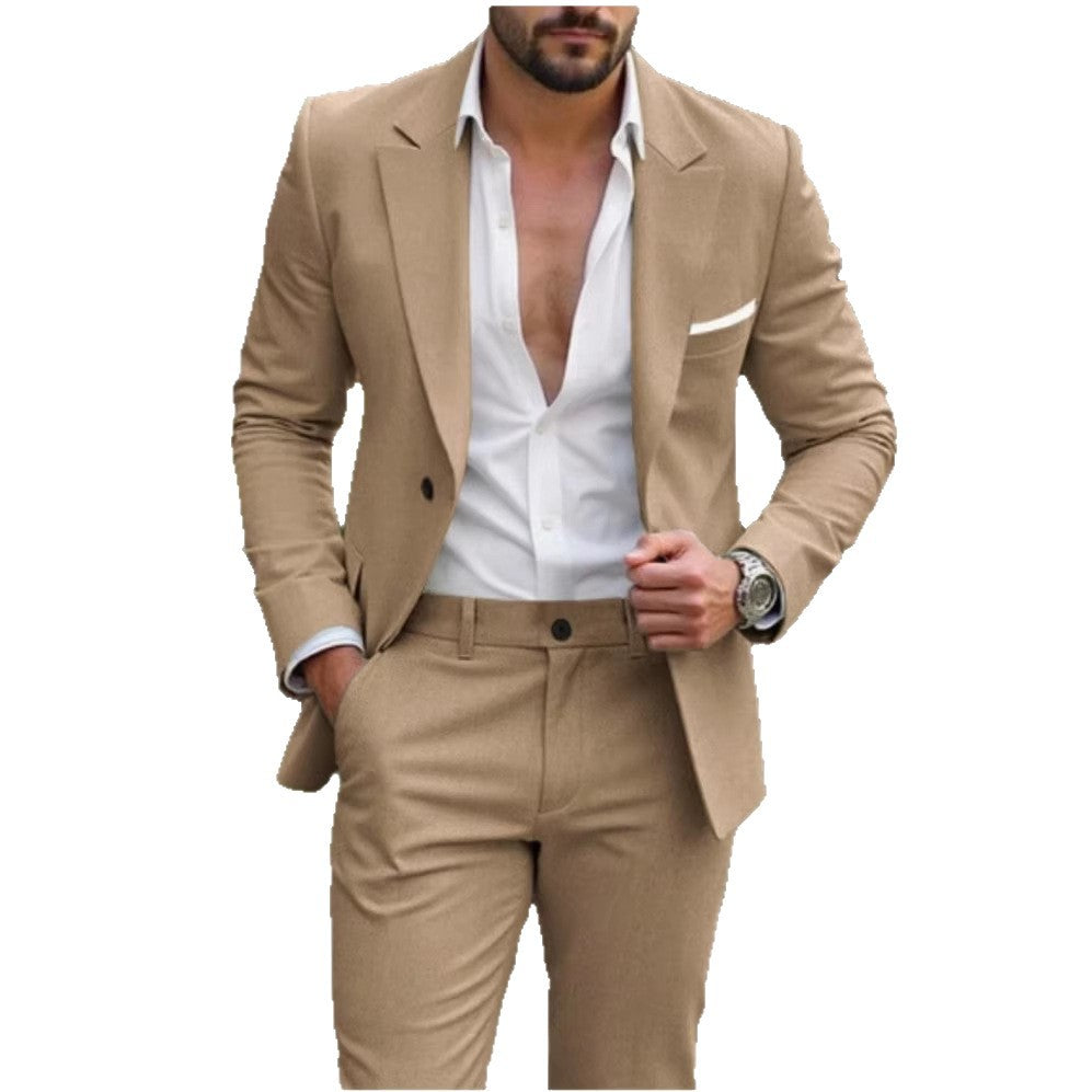 Always In Stock Mens Two-piece Business Professional Suit بدلة رجالية رسمية من قطعتين متوفرة دائماً