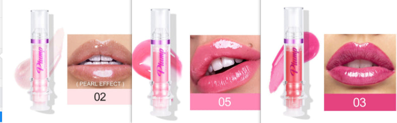 New Tube Lip Rich Lip Color Slightly Spicy Lip Honey Lip Glass Mirror Face Lip Mirror Liquid Lipstick أحمر شفاه سائل جديد غني بالألوان، بنكهة عسلية خفيفة، يشبه مرآة زجاجية للشفاه.