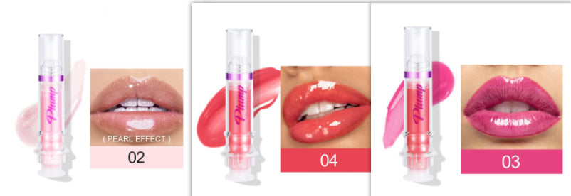 New Tube Lip Rich Lip Color Slightly Spicy Lip Honey Lip Glass Mirror Face Lip Mirror Liquid Lipstick أحمر شفاه سائل جديد غني بالألوان، بنكهة عسلية خفيفة، يشبه مرآة زجاجية للشفاه.