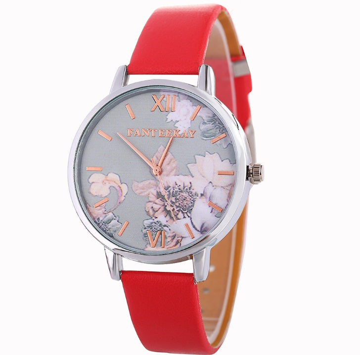 Women's Quartz Watches Major Brand Huawa Belt Quickly Sells Wish Source Broken Flower Watches ساعات كوارتز نسائية من ماركة هواوي، حزامها يحقق مبيعات سريعة، مصدرها ساعات بروكن فلاور
