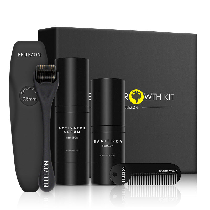 Beard Growth Liquid Beard Care Set مجموعة العناية باللحية السائلة لنمو اللحية