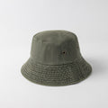 Personalized Distressed Simple Solid-Colored Bucket Hat قبعة دلو بسيطة بلون موحد بتصميم عتيق ومخصصة