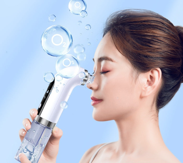 Blackhead Remover Pore Vacuum Cleaner Upgraded Blackhead Vacuum Rechargeable Face Vacuum Comedone Extractor Tool For Blackhead جهاز شفط الرؤوس السوداء، جهاز شفط مسام متطور للرؤوس السوداء، جهاز شفط قابل لإعادة الشحن للوجه، أداة استخراج الرؤوس السوداء