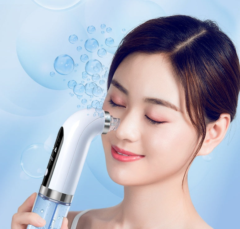 Blackhead Remover Pore Vacuum Cleaner Upgraded Blackhead Vacuum Rechargeable Face Vacuum Comedone Extractor Tool For Blackhead جهاز شفط الرؤوس السوداء، جهاز شفط مسام متطور للرؤوس السوداء، جهاز شفط قابل لإعادة الشحن للوجه، أداة استخراج الرؤوس السوداء