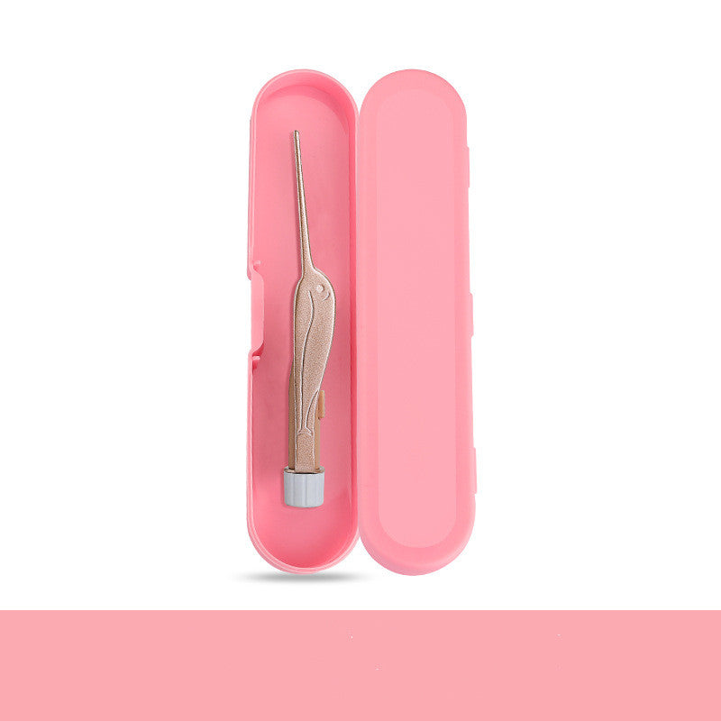Ear Wax Removal Tool With Light Ear Pick Cleaner Kit For Kids And Adults, Earwax Spoon Digger & Tweezers For Ear Health Care Gift Set With Case أداة إزالة شمع الأذن مع ضوء، طقم تنظيف الأذن للأطفال والكبار