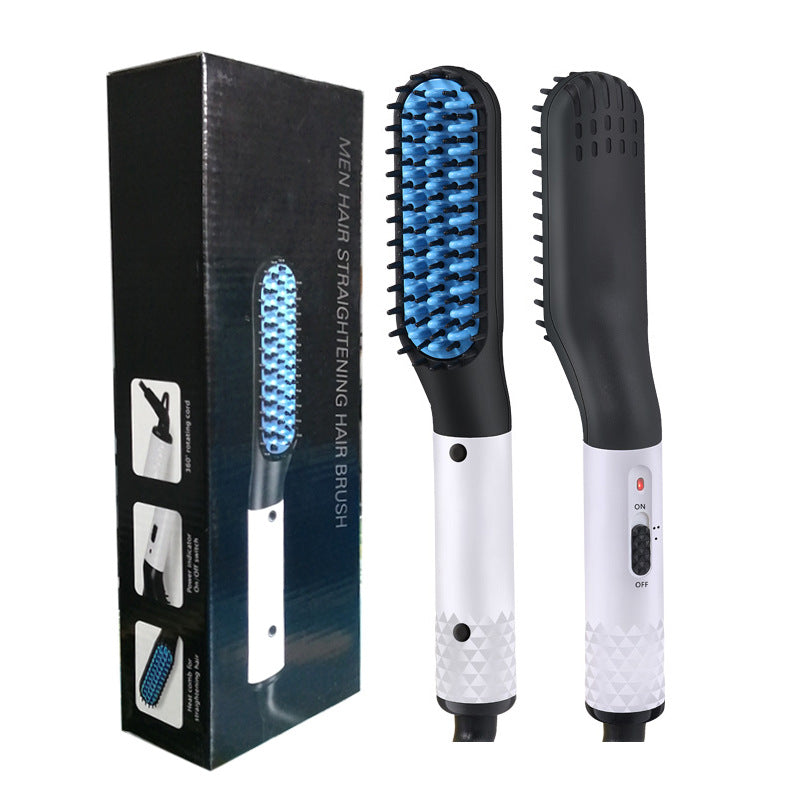Multifunctional Hair Straightener Hair Comb Brush Men Beard Straightener Straightening مكواة شعر متعددة الوظائف، مشط وفرشاة، مكواة لحية للرجال