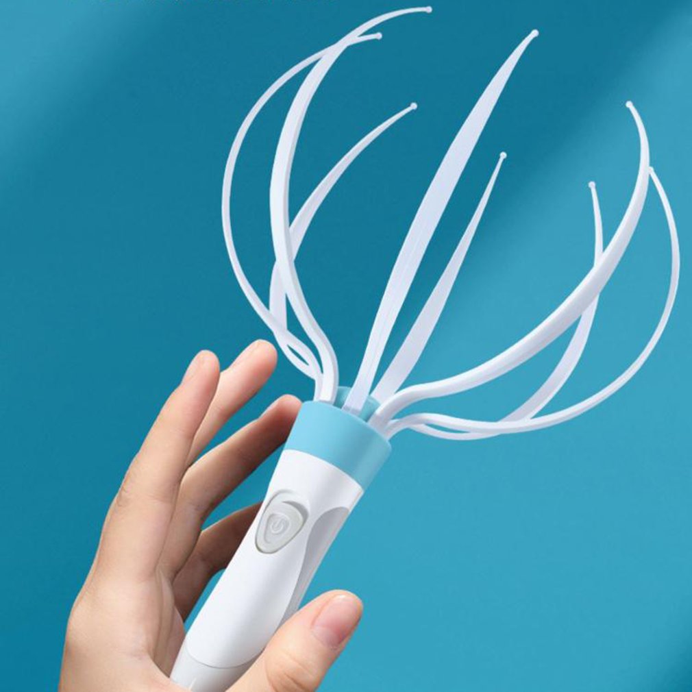 Head Massager Scalp Vibration Massage Eight Claw Electric Household Massager Head Masager Body Care مدلك رأس كهربائي منزلي بثمانية مخالب، يعمل بالاهتزاز، للعناية بالجسم