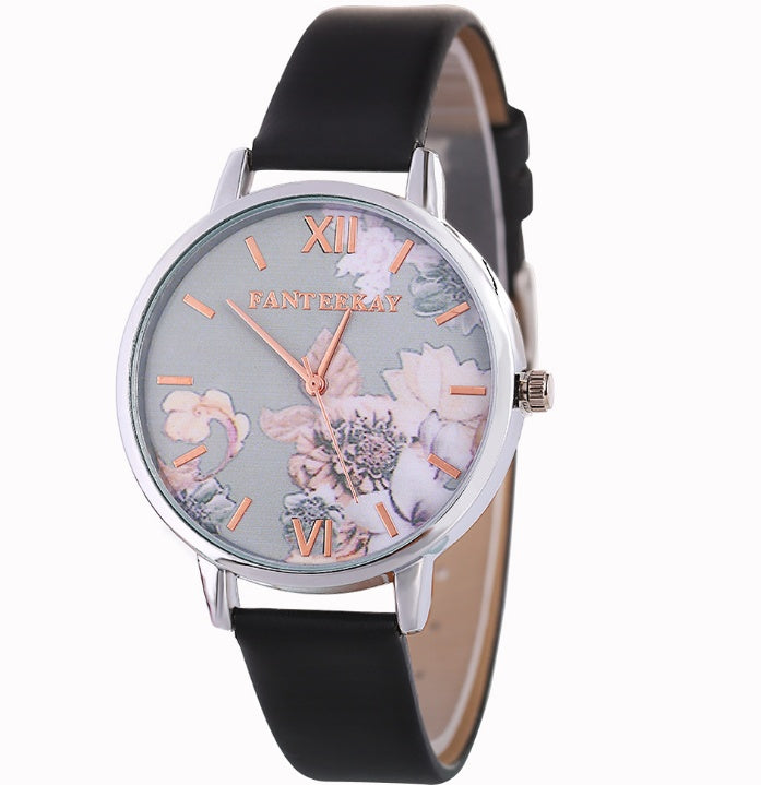 Women's Quartz Watches Major Brand Huawa Belt Quickly Sells Wish Source Broken Flower Watches ساعات كوارتز نسائية من ماركة هواوي، حزامها يحقق مبيعات سريعة، مصدرها ساعات بروكن فلاور