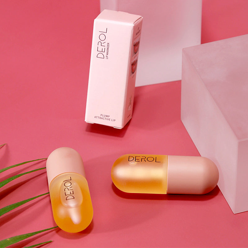 Day Night Instant Volume Lip Plumper Oil Clear Lasting Nourishing Repairing Reduce Lip Fine زيت تكبير الشفاه الفوري ليلاً ونهاراً، شفاف، يدوم طويلاً، مغذي، مرمم، يقلل من الخطوط الدقيقة، عناية تجميلية للشفاهLine Care Lip Beauty Cosmetic