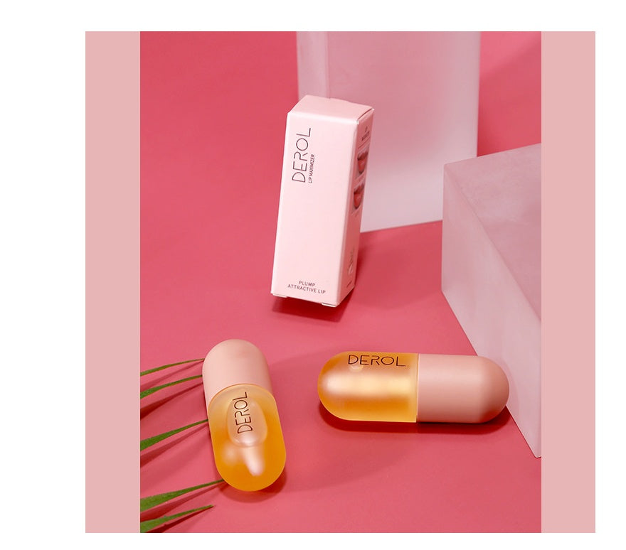 Day Night Instant Volume Lip Plumper Oil Clear Lasting Nourishing Repairing Reduce Lip Fine زيت تكبير الشفاه الفوري ليلاً ونهاراً، شفاف، يدوم طويلاً، مغذي، مرمم، يقلل من الخطوط الدقيقة، عناية تجميلية للشفاهLine Care Lip Beauty Cosmetic