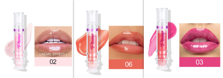 New Tube Lip Rich Lip Color Slightly Spicy Lip Honey Lip Glass Mirror Face Lip Mirror Liquid Lipstick أحمر شفاه سائل جديد غني بالألوان، بنكهة عسلية خفيفة، يشبه مرآة زجاجية للشفاه.