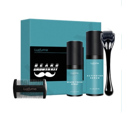 Beard Growth Liquid Beard Care Set مجموعة العناية باللحية السائلة لنمو اللحية