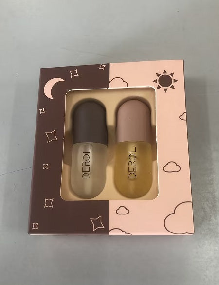 Day Night Instant Volume Lip Plumper Oil Clear Lasting Nourishing Repairing Reduce Lip Fine زيت تكبير الشفاه الفوري ليلاً ونهاراً، شفاف، يدوم طويلاً، مغذي، مرمم، يقلل من الخطوط الدقيقة، عناية تجميلية للشفاهLine Care Lip Beauty Cosmetic