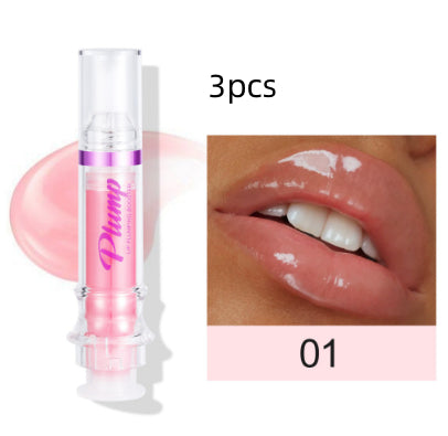 New Tube Lip Rich Lip Color Slightly Spicy Lip Honey Lip Glass Mirror Face Lip Mirror Liquid Lipstick أحمر شفاه سائل جديد غني بالألوان، بنكهة عسلية خفيفة، يشبه مرآة زجاجية للشفاه.