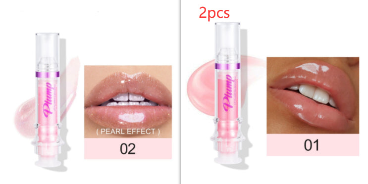 New Tube Lip Rich Lip Color Slightly Spicy Lip Honey Lip Glass Mirror Face Lip Mirror Liquid Lipstick أحمر شفاه سائل جديد غني بالألوان، بنكهة عسلية خفيفة، يشبه مرآة زجاجية للشفاه.