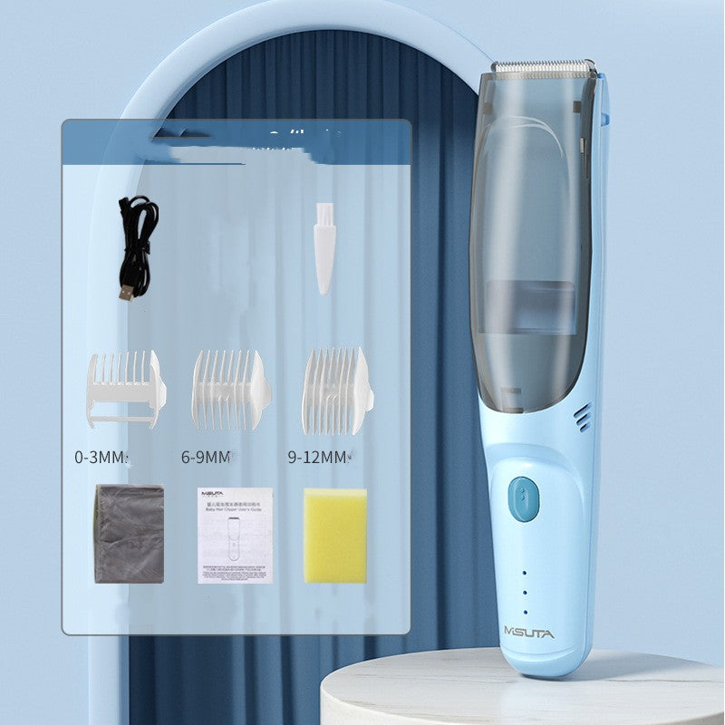 Baby Suction Type Electric Hair Clipper ماكينة حلاقة شعر كهربائية للأطفال تعمل بنظام الشفط