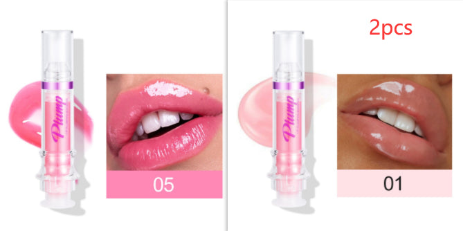 New Tube Lip Rich Lip Color Slightly Spicy Lip Honey Lip Glass Mirror Face Lip Mirror Liquid Lipstick أحمر شفاه سائل جديد غني بالألوان، بنكهة عسلية خفيفة، يشبه مرآة زجاجية للشفاه.