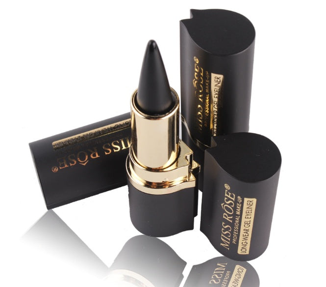 Waterproof Black Eyeliner Liquid Eye Liner Pen Pencil Gel Beauty Makeup Cosmetic Eyelashes Waterproof Eye Liner Makeup Tool قلم تحديد عيون أسود مقاوم للماء، قلم تحديد عيون سائل، قلم جل، مكياج تجميلي، رموش، أداة مكياج للعيون مقاومة للماء