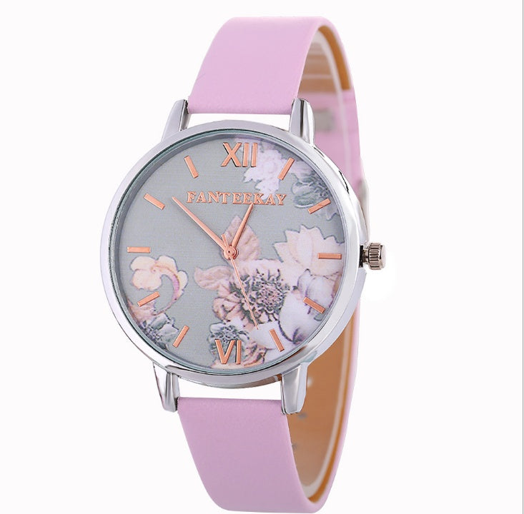 Women's Quartz Watches Major Brand Huawa Belt Quickly Sells Wish Source Broken Flower Watches ساعات كوارتز نسائية من ماركة هواوي، حزامها يحقق مبيعات سريعة، مصدرها ساعات بروكن فلاور