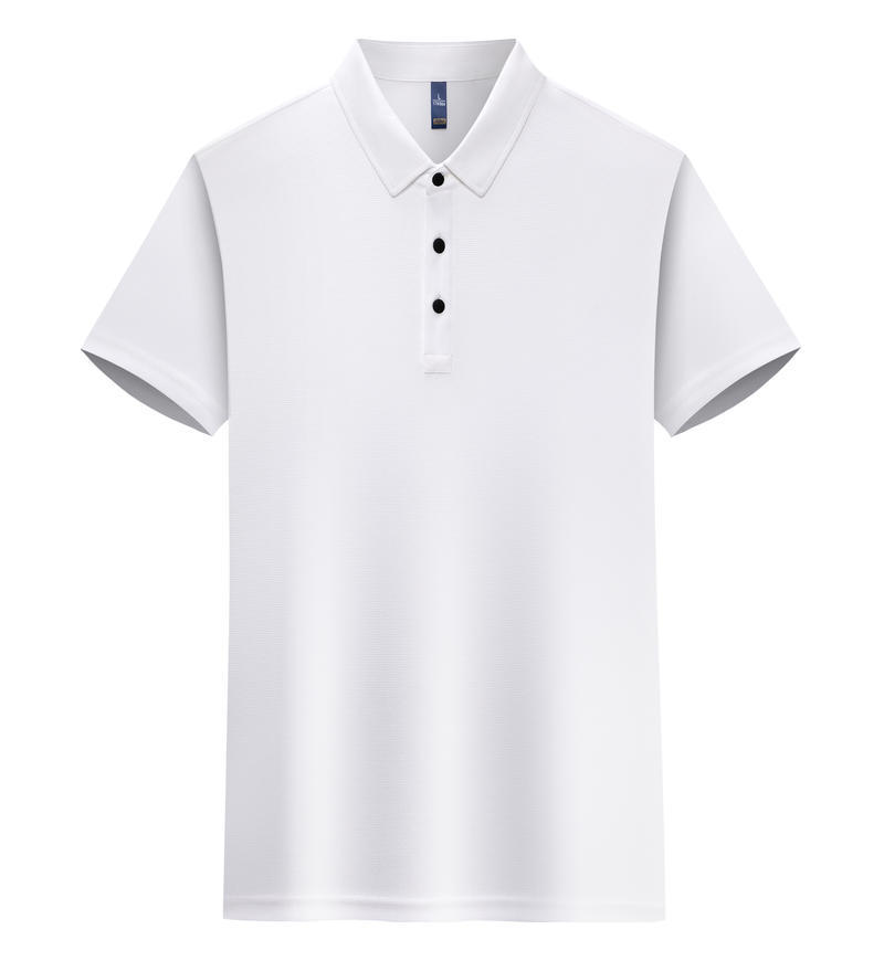 Polo Work Uniform Lapel-collar Short-sleeve Cultural Shirt قميص بولو للعمل، بياقة عريضة وأكمام قصيرة، بنمط ثقافي