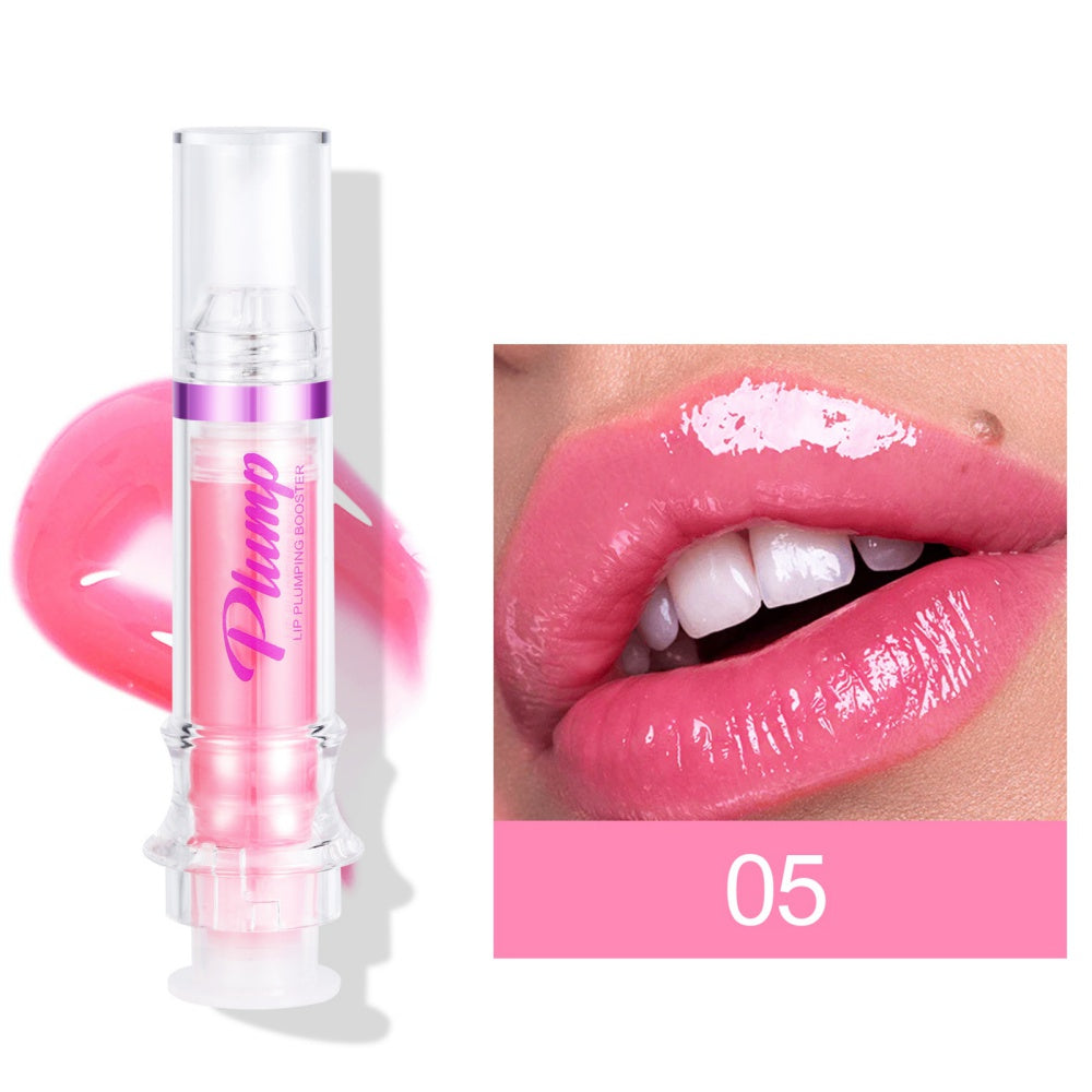 New Tube Lip Rich Lip Color Slightly Spicy Lip Honey Lip Glass Mirror Face Lip Mirror Liquid Lipstick أحمر شفاه سائل جديد غني بالألوان، بنكهة عسلية خفيفة، يشبه مرآة زجاجية للشفاه.