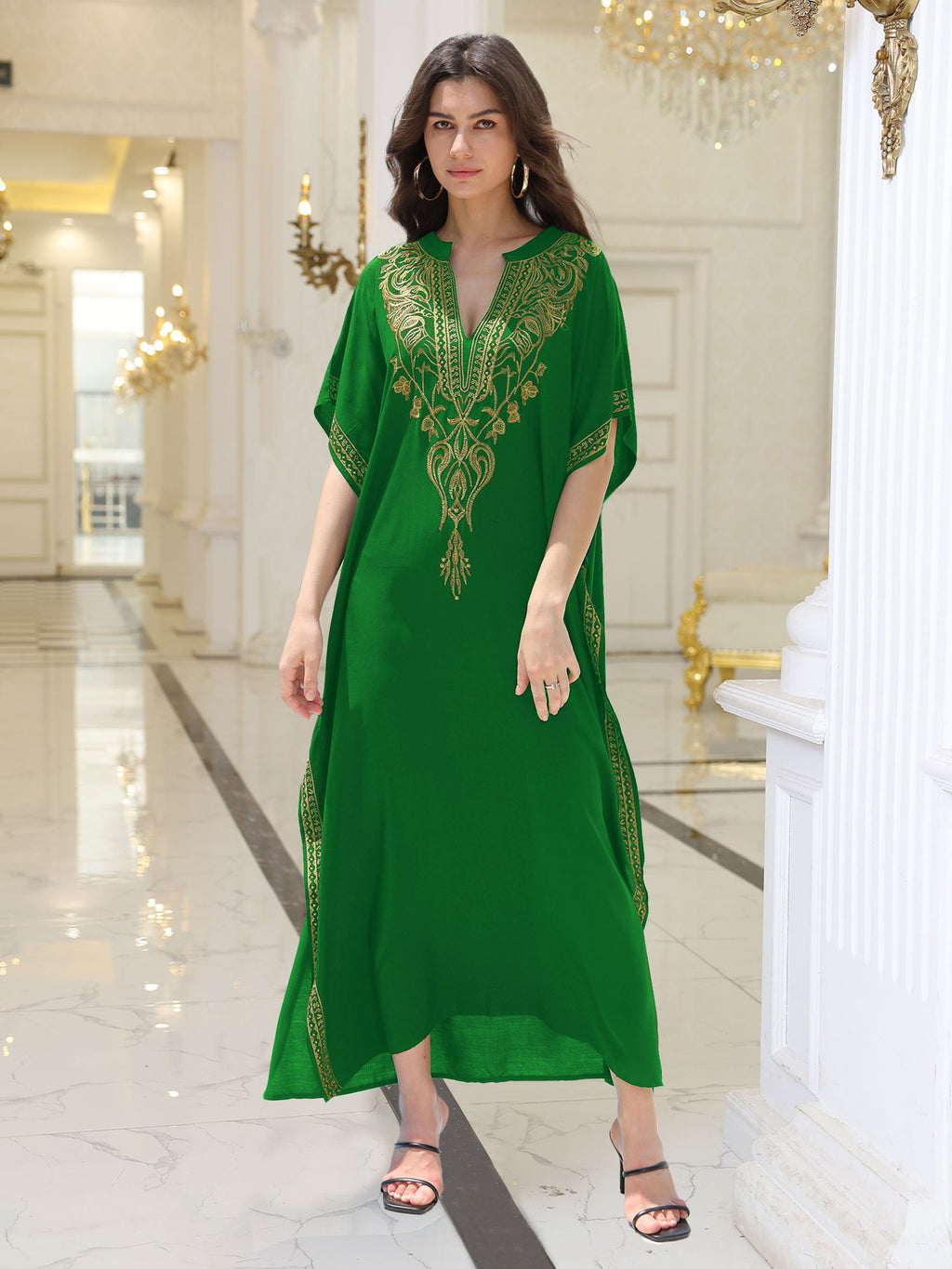 Rayon Embroidered Beach Sun Protection Clothing Dress Women فستان نسائي مطرز من قماش الرايون لحماية البشرة من الشمس أثناء الشاطئ