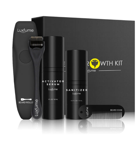 Beard Growth Liquid Beard Care Set مجموعة العناية باللحية السائلة لنمو اللحية