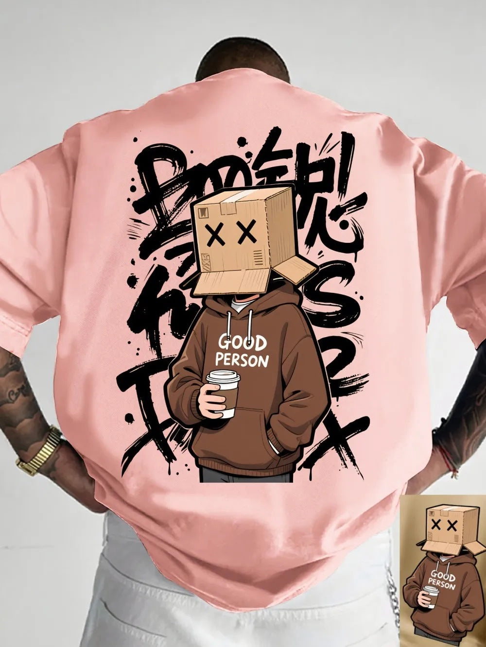 Men's Casual Crewneck T-shirt Top تيشيرت رجالي كاجوال برقبة دائرية