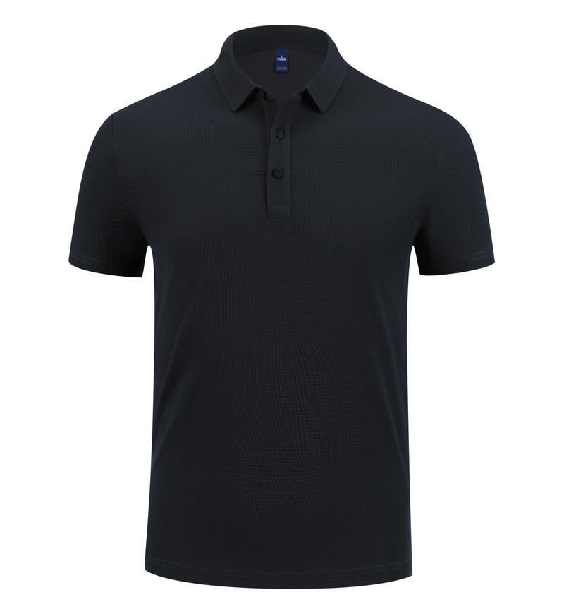 Polo Work Uniform Lapel-collar Short-sleeve Cultural Shirt قميص بولو للعمل، بياقة عريضة وأكمام قصيرة، بنمط ثقافي