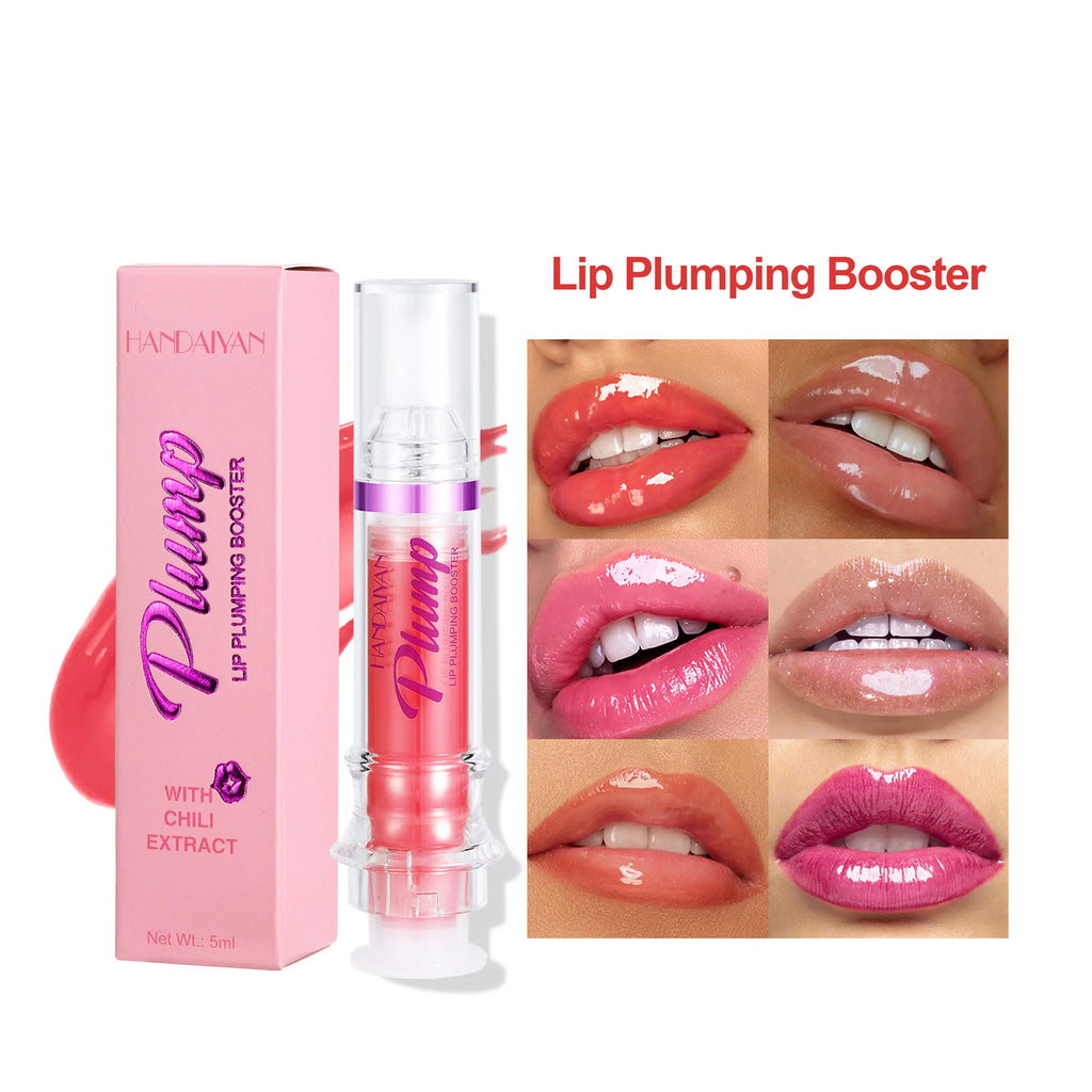 New Tube Lip Rich Lip Color Slightly Spicy Lip Honey Lip Glass Mirror Face Lip Mirror Liquid Lipstick أحمر شفاه سائل جديد غني بالألوان، بنكهة عسلية خفيفة، يشبه مرآة زجاجية للشفاه.
