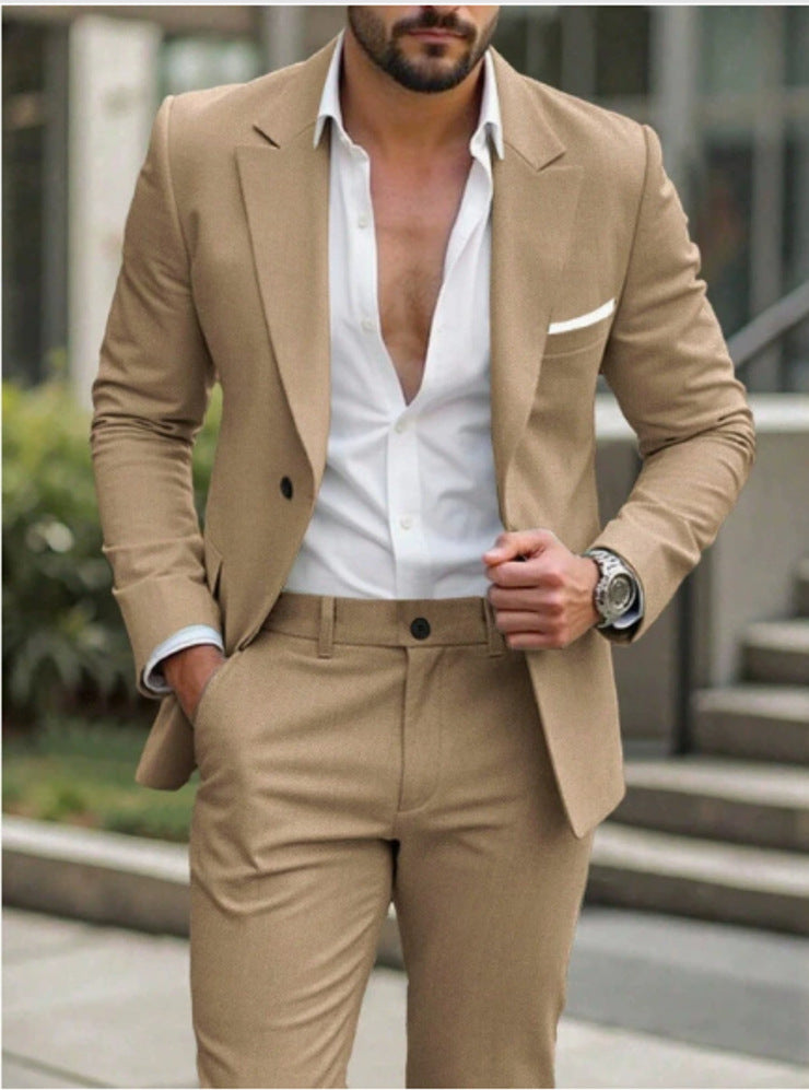 Always In Stock Mens Two-piece Business Professional Suit بدلة رجالية رسمية من قطعتين متوفرة دائماً