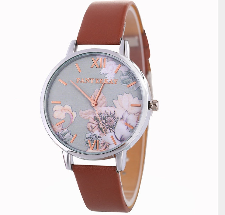 Women's Quartz Watches Major Brand Huawa Belt Quickly Sells Wish Source Broken Flower Watches ساعات كوارتز نسائية من ماركة هواوي، حزامها يحقق مبيعات سريعة، مصدرها ساعات بروكن فلاور