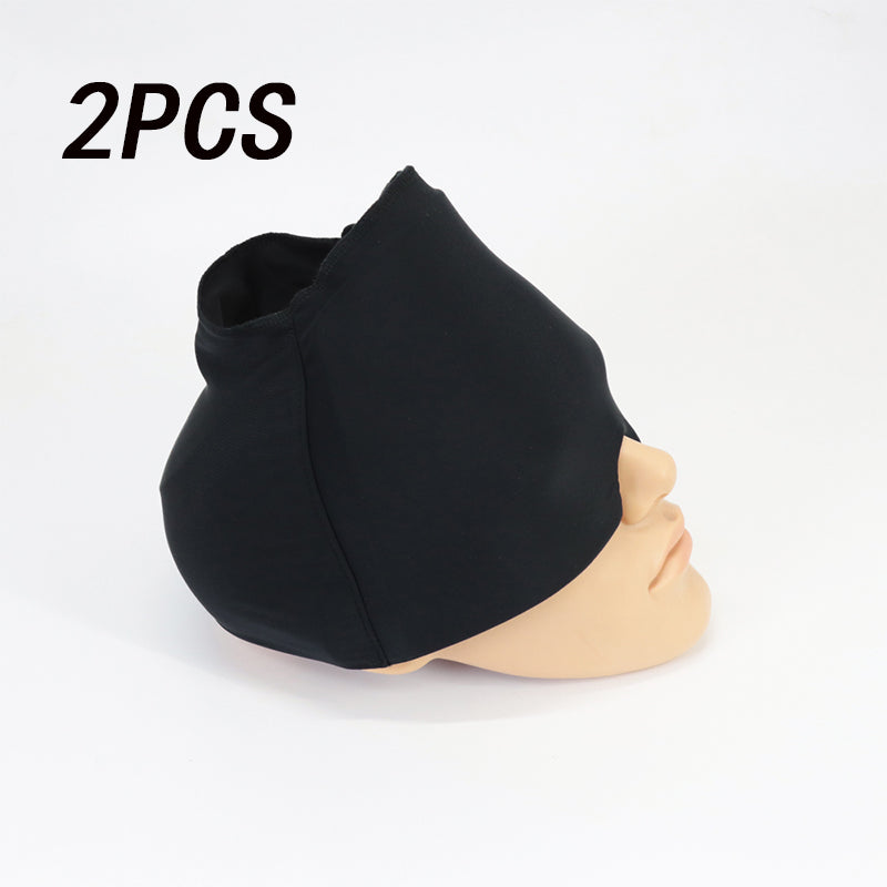 Migraine Relief Hat Cold Therapy Migraine Relief Products Comfortable Head Wrap Ice Pack Eye Mask For Puffy Eyes قبعة لتخفيف الصداع النصفي، علاج بالتبريد، منتجات لتخفيف الصداع النصفي، غطاء رأس مريح، كمادة ثلج، قناع للعينين المنتفختين