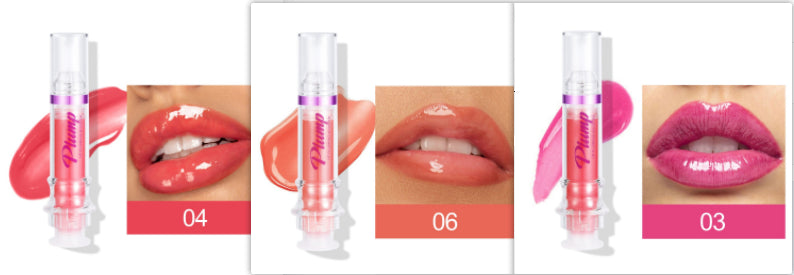 New Tube Lip Rich Lip Color Slightly Spicy Lip Honey Lip Glass Mirror Face Lip Mirror Liquid Lipstick أحمر شفاه سائل جديد غني بالألوان، بنكهة عسلية خفيفة، يشبه مرآة زجاجية للشفاه.