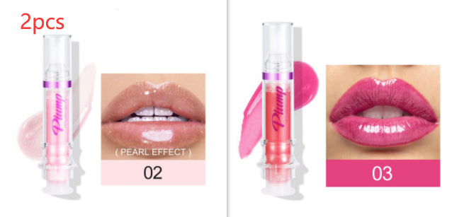 New Tube Lip Rich Lip Color Slightly Spicy Lip Honey Lip Glass Mirror Face Lip Mirror Liquid Lipstick أحمر شفاه سائل جديد غني بالألوان، بنكهة عسلية خفيفة، يشبه مرآة زجاجية للشفاه.