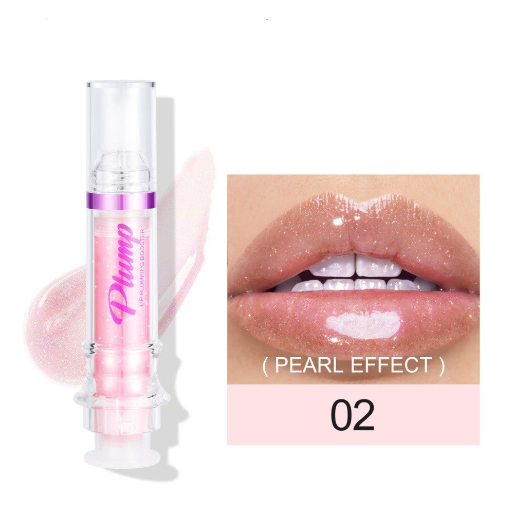 New Tube Lip Rich Lip Color Slightly Spicy Lip Honey Lip Glass Mirror Face Lip Mirror Liquid Lipstick أحمر شفاه سائل جديد غني بالألوان، بنكهة عسلية خفيفة، يشبه مرآة زجاجية للشفاه.