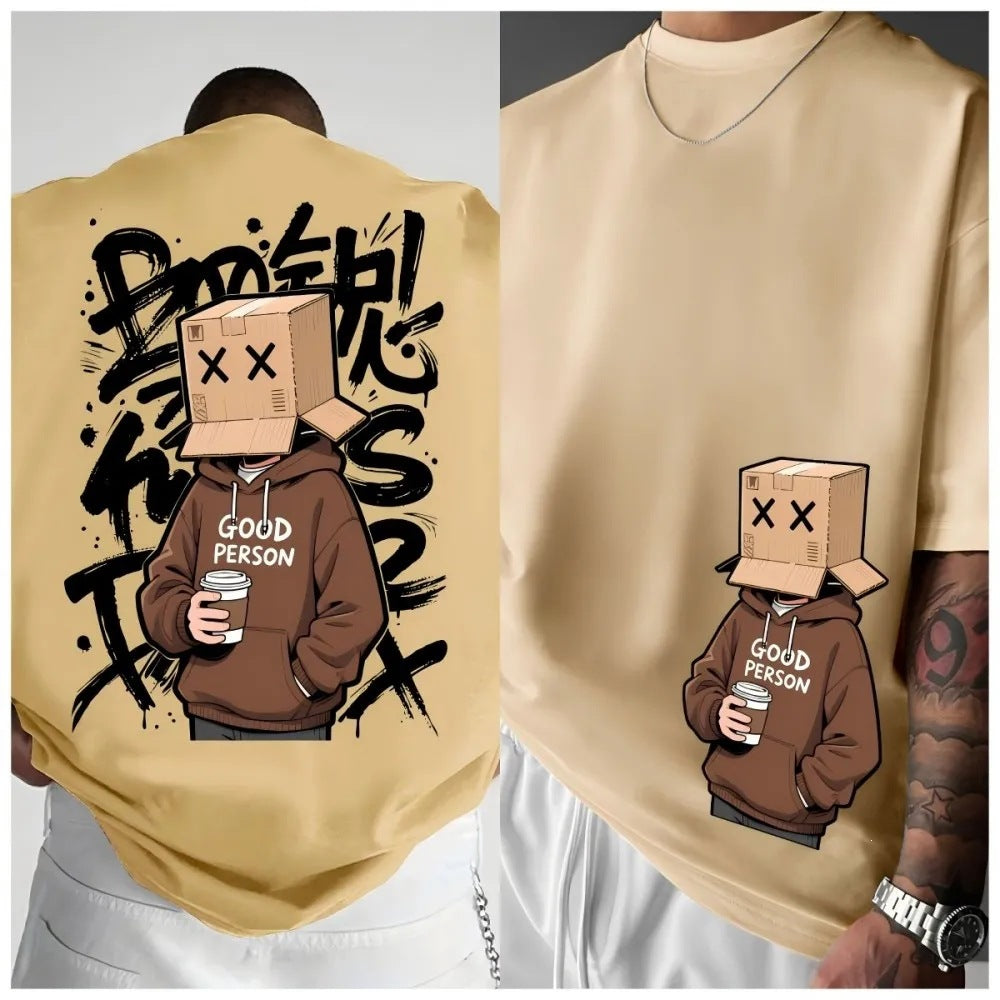 Men's Casual Crewneck T-shirt Top تيشيرت رجالي كاجوال برقبة دائرية