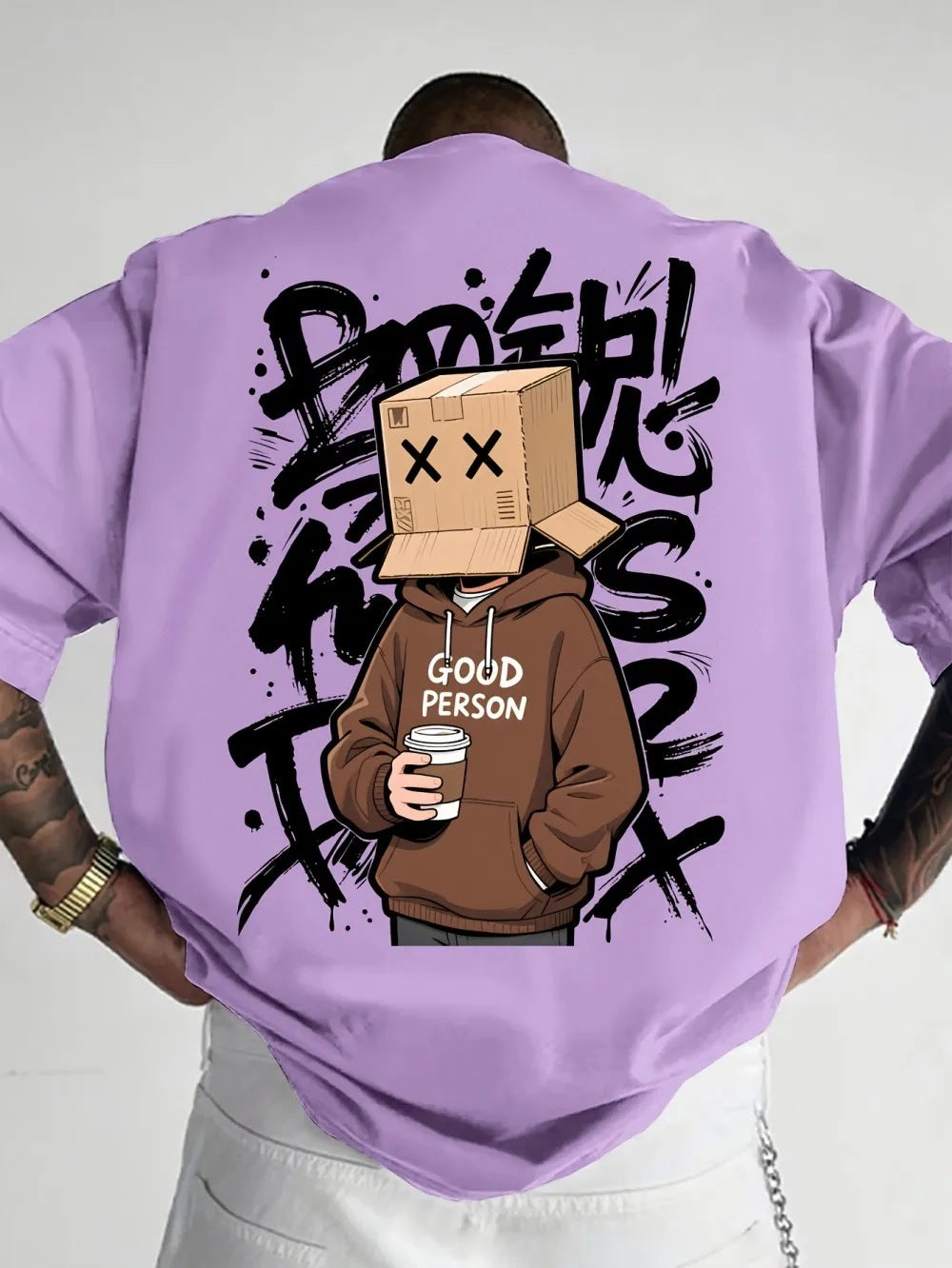 Men's Casual Crewneck T-shirt Top تيشيرت رجالي كاجوال برقبة دائرية