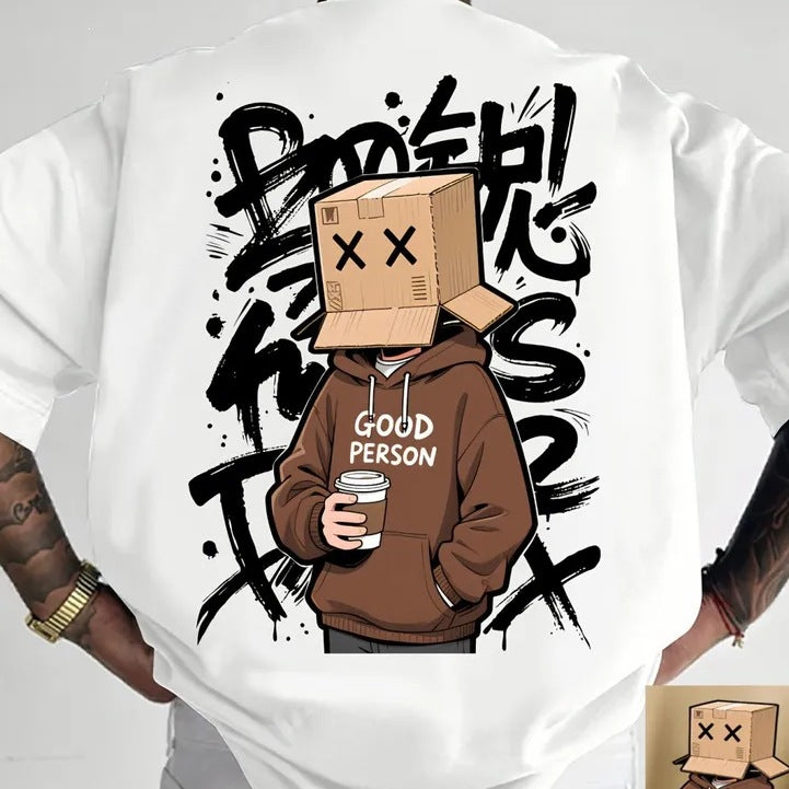 Men's Casual Crewneck T-shirt Top تيشيرت رجالي كاجوال برقبة دائرية