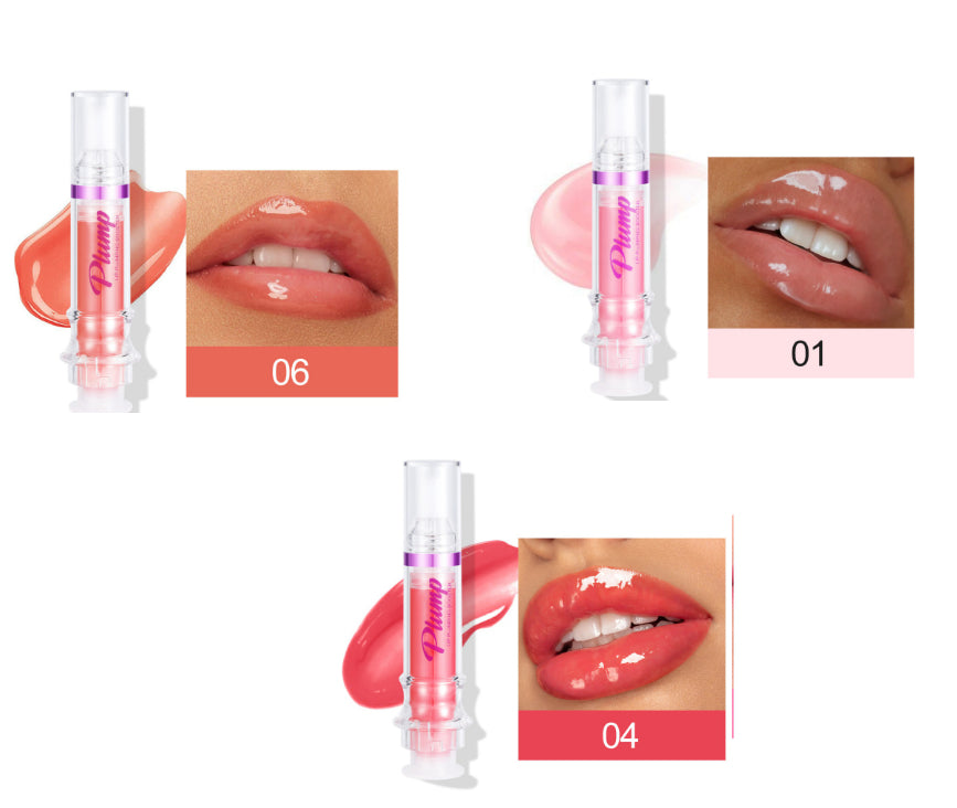 New Tube Lip Rich Lip Color Slightly Spicy Lip Honey Lip Glass Mirror Face Lip Mirror Liquid Lipstick أحمر شفاه سائل جديد غني بالألوان، بنكهة عسلية خفيفة، يشبه مرآة زجاجية للشفاه.