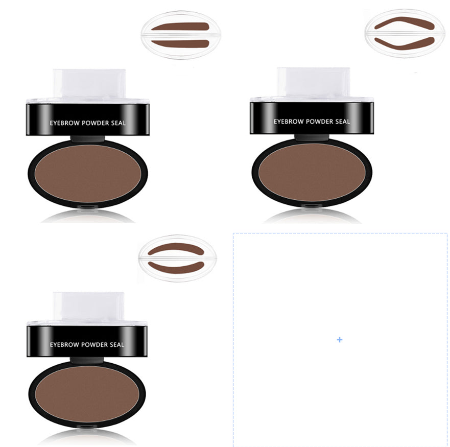 Eyebrow Powder Stamp Tint Stencil Kit Cosmetics Professional Makeup Waterproof Eye Brow Stamp Lift Eyebrow Enhancers Stencil Kit مجموعة قوالب تلوين وصبغة بودرة الحواجب، مستحضرات تجميل احترافية، مقاومة للماء، لرفع الحواجب، مجموعة قوالب مُحسّنة للحواجب
