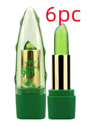 Aloe Vera Gel Color Changing Lipstick Gloss  Moisturizer Anti-drying Desalination Fine-grain Lip Blam Care Aloe Vera Gel Color Changing Lipstick Gloss Moisturizer Anti-drying Desalination