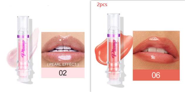 New Tube Lip Rich Lip Color Slightly Spicy Lip Honey Lip Glass Mirror Face Lip Mirror Liquid Lipstick أحمر شفاه سائل جديد غني بالألوان، بنكهة عسلية خفيفة، يشبه مرآة زجاجية للشفاه.