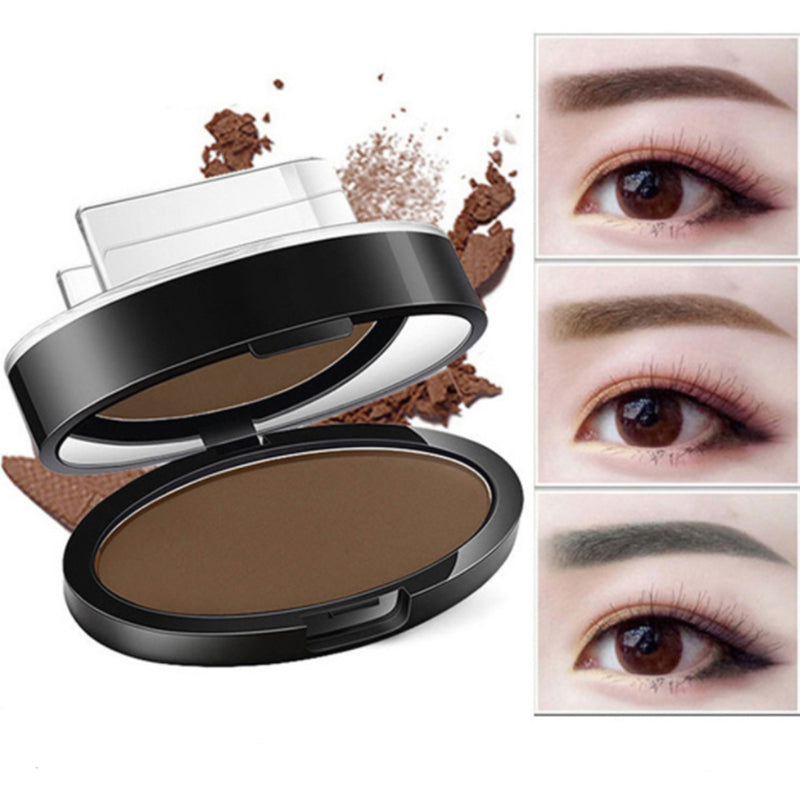 Eyebrow Powder Stamp Tint Stencil Kit Cosmetics Professional Makeup Waterproof Eye Brow Stamp Lift Eyebrow Enhancers Stencil Kit مجموعة قوالب تلوين وصبغة بودرة الحواجب، مستحضرات تجميل احترافية، مقاومة للماء، لرفع الحواجب، مجموعة قوالب مُحسّنة للحواجب