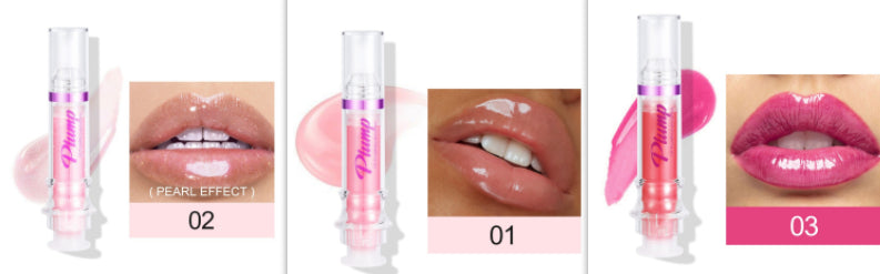 New Tube Lip Rich Lip Color Slightly Spicy Lip Honey Lip Glass Mirror Face Lip Mirror Liquid Lipstick أحمر شفاه سائل جديد غني بالألوان، بنكهة عسلية خفيفة، يشبه مرآة زجاجية للشفاه.