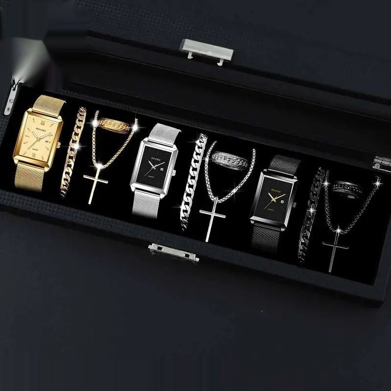 12-set Men's Watches Fashionable Multi-color Assortment Of Quartz Men's Watches مجموعة من 12 ساعة يد رجالية عصرية متعددة الألوان تعمل بحركة الكوارتز