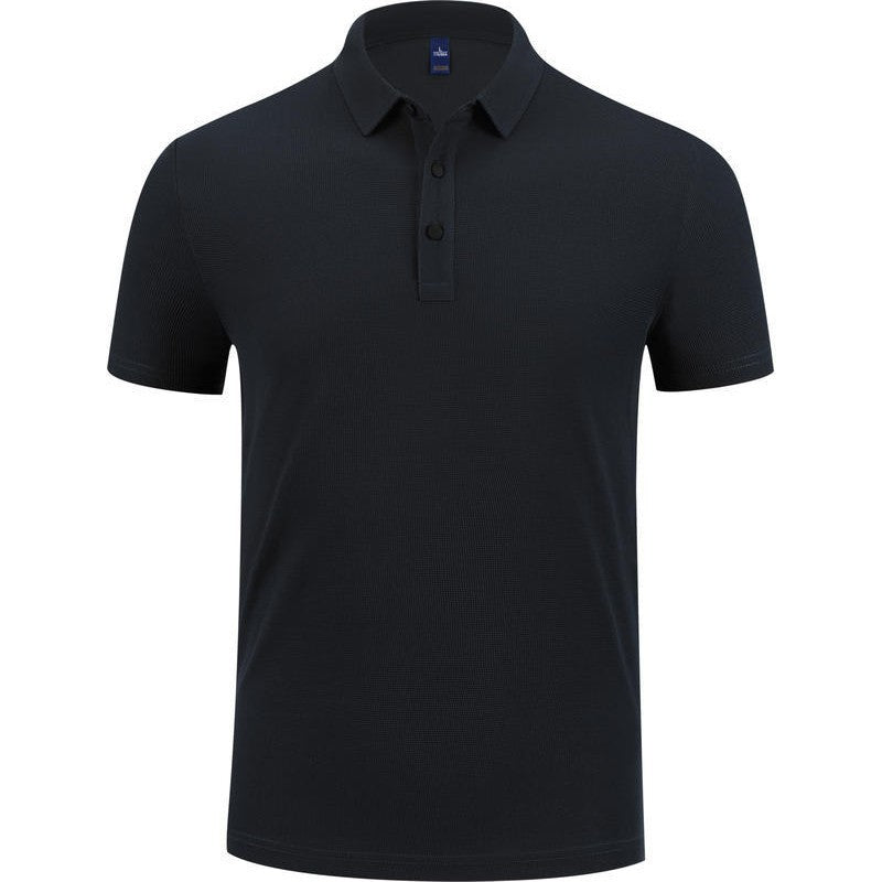 Polo Work Uniform Lapel-collar Short-sleeve Cultural Shirt قميص بولو للعمل، بياقة عريضة وأكمام قصيرة، بنمط ثقافي