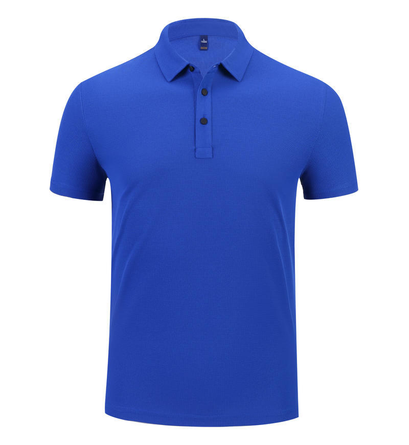 Polo Work Uniform Lapel-collar Short-sleeve Cultural Shirt قميص بولو للعمل، بياقة عريضة وأكمام قصيرة، بنمط ثقافي