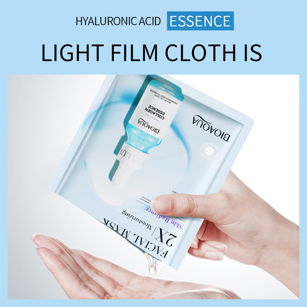 Collagen Face Mask Moisturizing Firming Face Sheet Mask Hyaluronic Acid Facial Masks Beauty Skin Care Gel Skin Care قناع الكولاجين للوجه، قناع ورقي مرطب ومشد للوجه، قناع حمض الهيالورونيك للوجه، جل للعناية بالبشرة، العناية بالبشرة