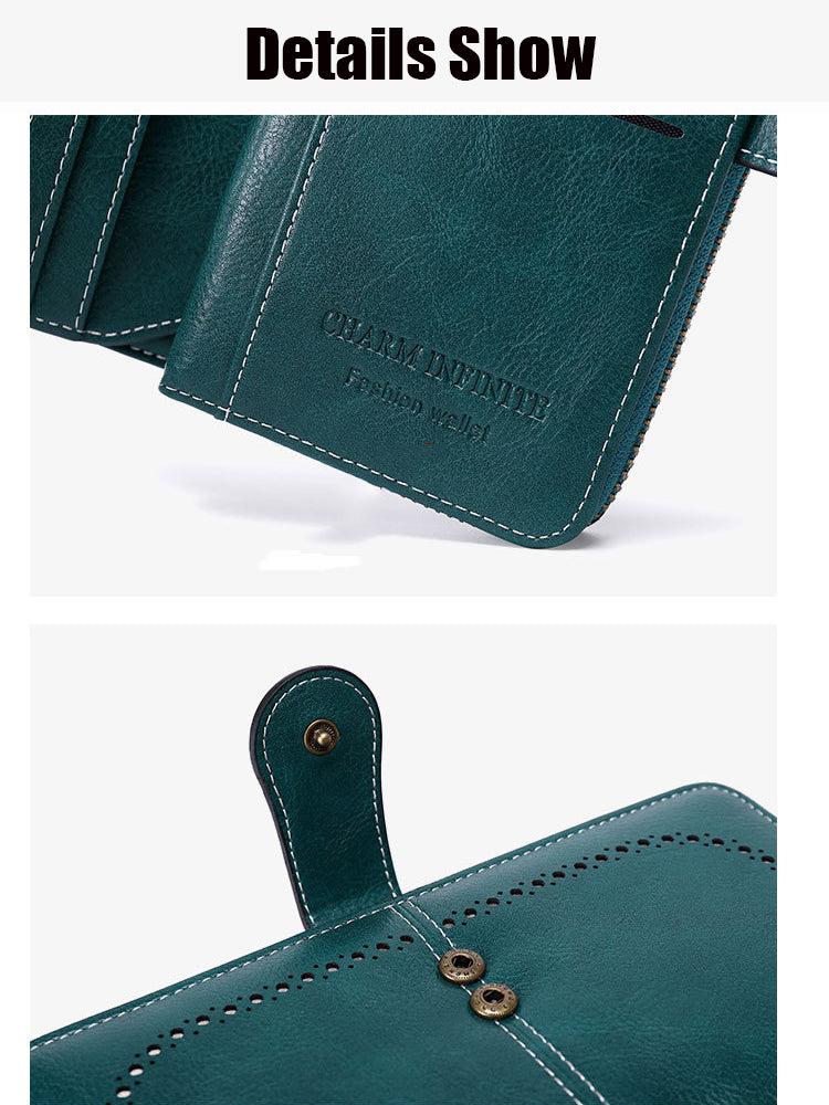 RFID Blocking Women's Long Zipper Wallet, Large Capacity Clutch Purse For Daily & Travel Use, Multi Card Holder Ladies Wallet